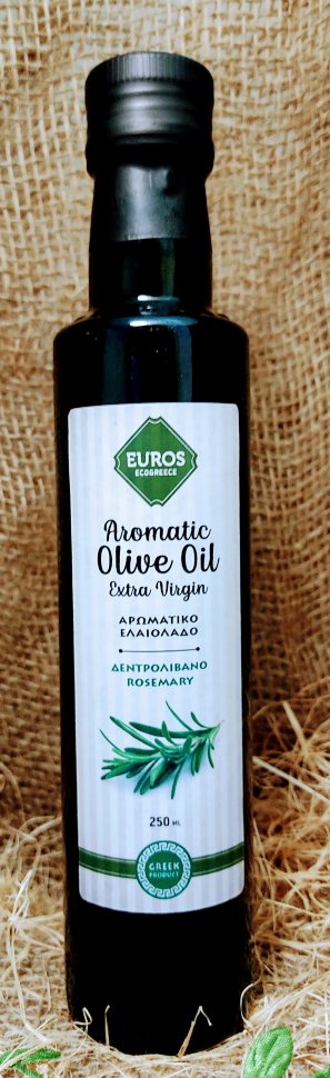 Оливковое масло Extra Virgin с розмарином EUROS 250 мл