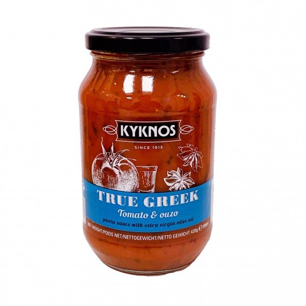 Соус томатный с узо и оливковым маслом Kyknos стек/бан 420 гр