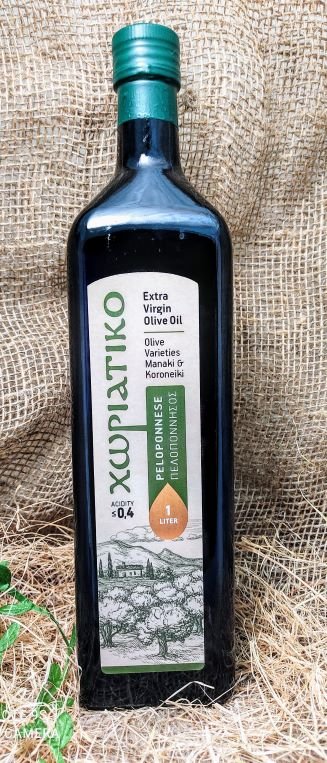 Оливковое масло Extra Virgin деревенское Пелопоннес стек/бут 1 литр