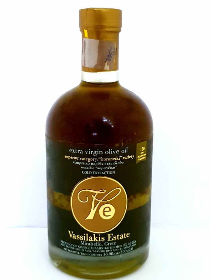 Масло оливковое Vassilakis Estate 500мл