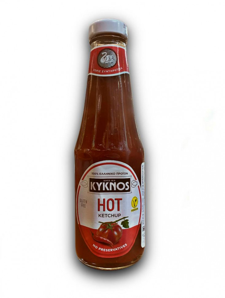 Кетчуп острый Kyknos ст/бут 330 гр