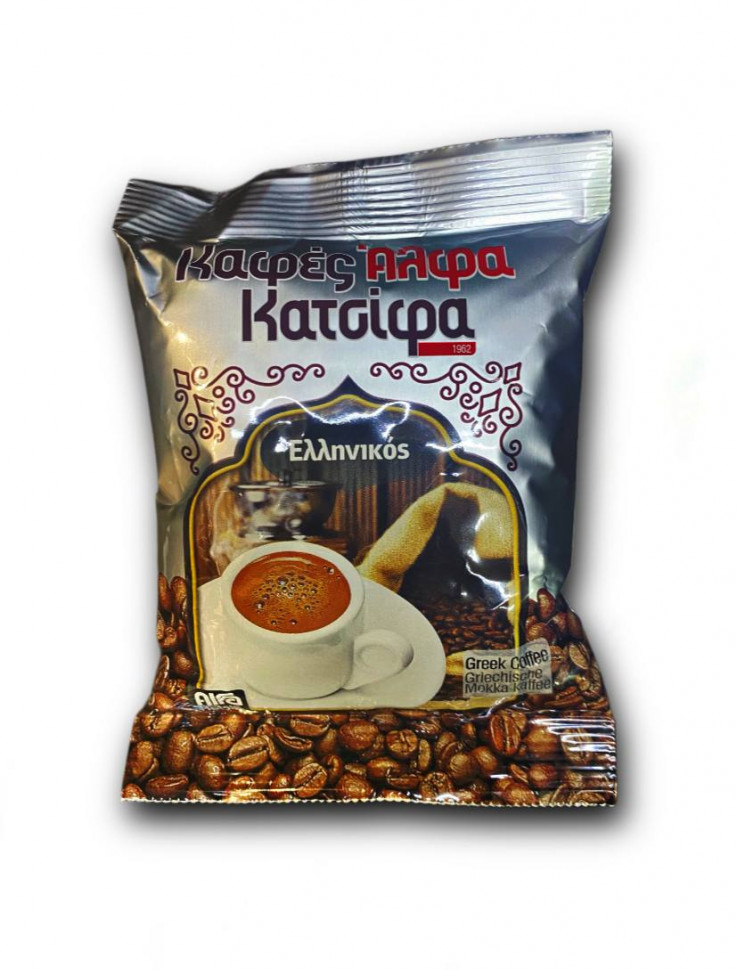 Кофе натуральный молотый обжаренный "ALFA KATSIFA" 76 гр
